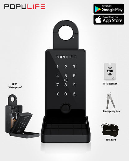 Populife Fingerprint Smart Keybox Premium Weatherproof