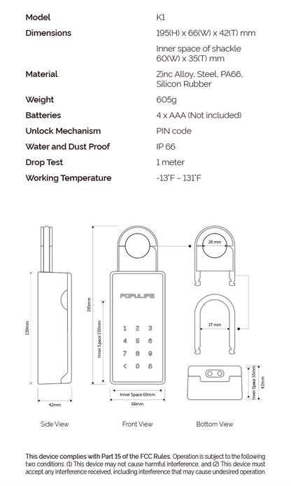 Populife Smart Keybox Pro-online 4G version